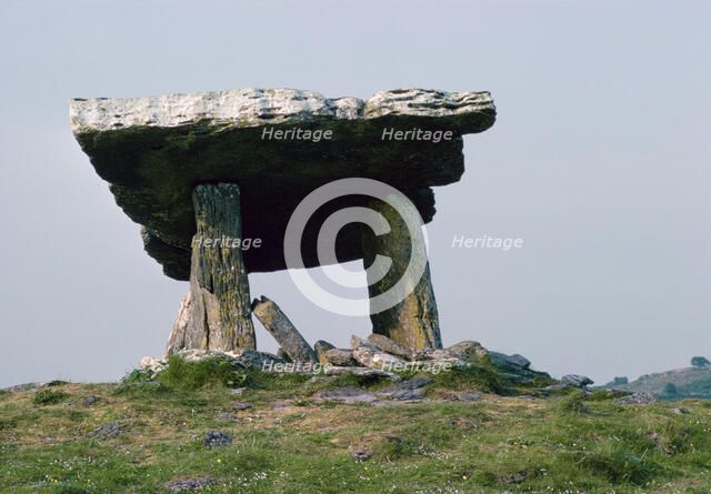 Dolmen, the Burren, County Clare, Ireland. Artist: Tony Evans