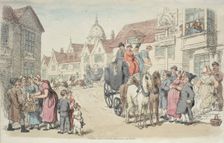 Dolphins Inn: Greenwich and Woolwich Coaches, 1816. Creator: Thomas Rowlandson (British, 1756-1827)