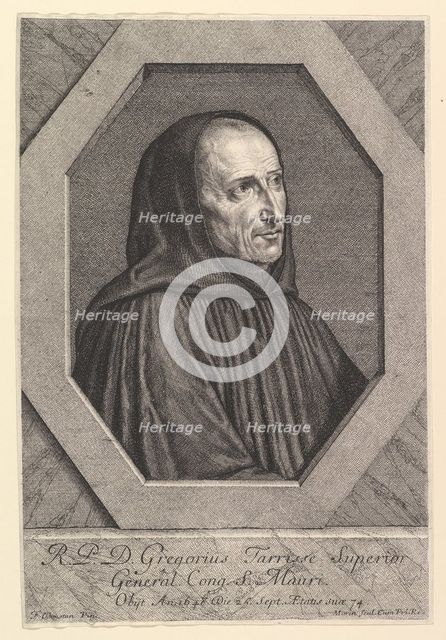 Dom Gregoire Tarrisse, superieur general de la Congregation de Saint-Maur. Creator: Jean Morin.