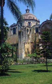 Dome and outer walls of the Temple of the Third Order located in the forecourt of the Cathedral o…