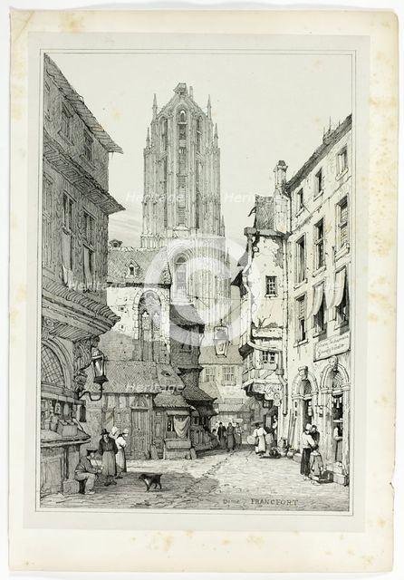 Dome Francfort, 1833. Creator: Samuel Prout.