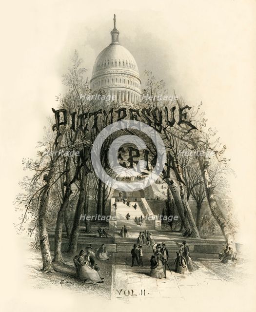 'Dome of the Capitol', 1874.  Creator: Edward Paxman Brandard.