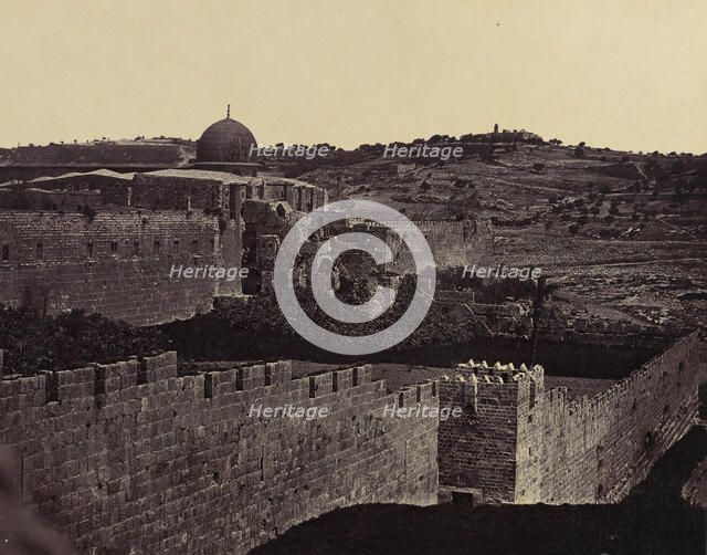 [Dome of the Rock, Jerusalem], 1856-57. Creator: Felice Beato.