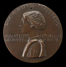 Domenico Novello Malatesta, 1418-1465, Lord of Cesena and Cervia 1429 [obverse], c. 1445. Creator: Pisanello