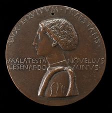 Domenico Novello Malatesta, 1418-1465, Lord of Cesena and Cervia 1429 [obverse], c. 1445. Creator: Pisanello