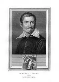 Domenichino, Italian Baroque era painter, (1825).Artist: John Corner