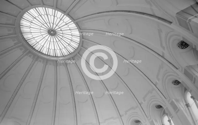 Domed ceiling of the Reading Room, British Museum, London, 1945-1980. Artist: Eric de Maré