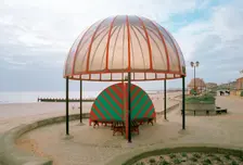 Domed shelters, Lowestoft, Suffolk, 2000. Artist: P Williams