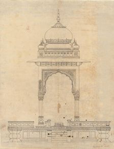 Domed Pavilion, ca. 1830. Creator: Unknown
