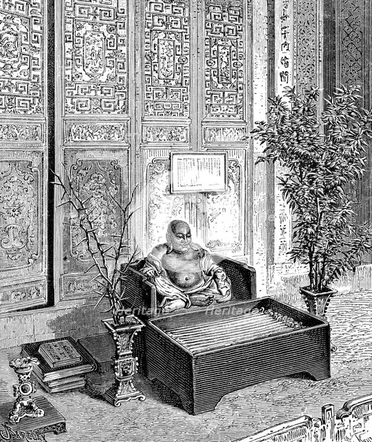 'Domestic Altar, The Smiling Buddha', c1890. Artist: Unknown