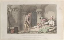 Domestic Arrangements in Prison, from "The Vicar of Wakefield", May 1, 1817., May 1, 1817. Creator: Thomas Rowlandson