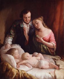 Domestic Happiness, 1849. Creator: Lilly Martin Spencer