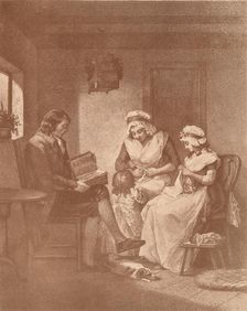 Domestic Happiness, Laetitia with her Parents 1789. Artist: John Raphael Smith