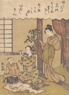 Domestic Scene, ca. 1780. Creator: Yanagawa Shunsui
