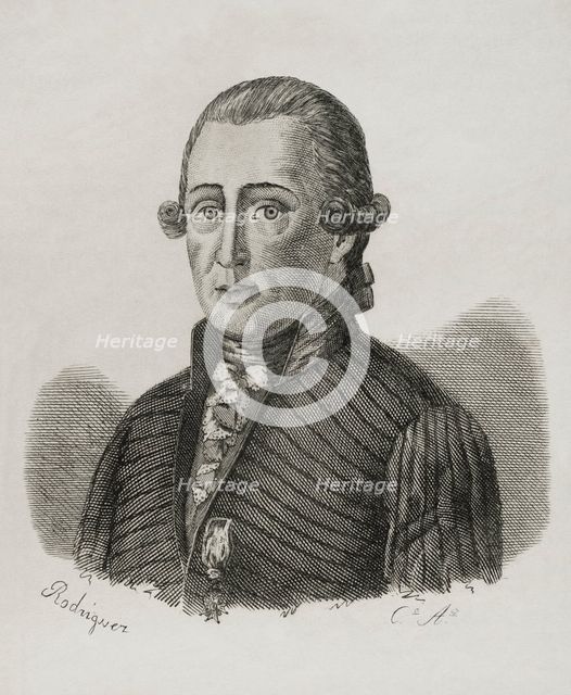 Domingo de Iriarte (1747-1795), Spanish diplomat, 1851. Creator: Unknown.