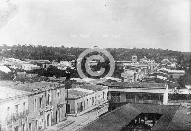 Dominican Republic - San Domingo, Bird's Eye View, 1911. Creator: Harris & Ewing.
