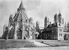 Dominion Of Canada, Ottawa Library, Part of Parliament Buildings Group, 1914. Creator: Harris & Ewing