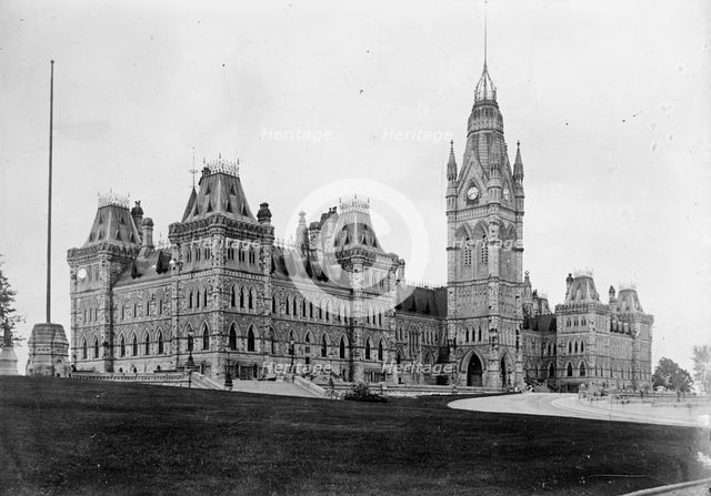 Dominion Of Canada, Parliament Buildings, 1914. Creator: Harris & Ewing.