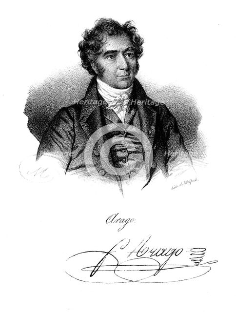 Dominique Francois Jean Arago (1786-1853), French astronomer, physicist and politician, c1820. Artist: Delpech