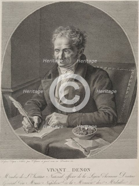 Dominique Vivant-Denon, 1810. Creator: Christophe Guerin (French, 1758-1831).