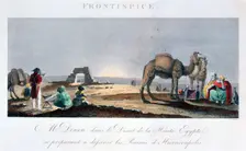 Dominique Vivant Denon at work in the desert, Upper Egypt, 1802 Artist: B Comte