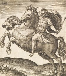 Domitianus from Twelve Caesars on Horseback, c1565-1587. Creator: Abraham de Bruyn