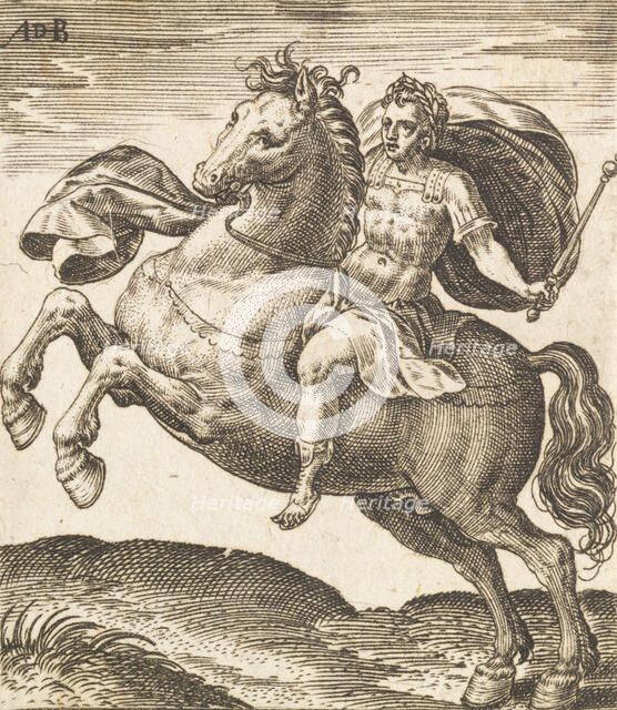 Domitianus from Twelve Caesars on Horseback, c1565-1587. Creator: Abraham de Bruyn.