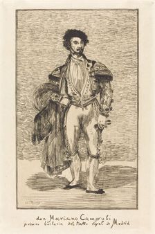 Don Mariano Camprubi (Le Bailarin), 1862. Creator: Edouard Manet