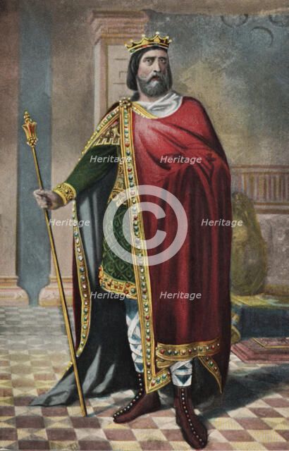 Don Ordoño II Adefónsiz (871-León, 924), King of Galice and León.