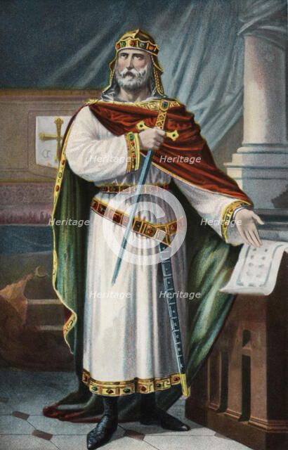 Don Alphonse III the Great (848-Zamora, 910), the last King of Asturias.