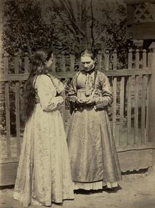 Don cossacks traditional feast costume, 1876