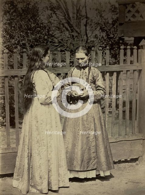 Don cossacks traditional feast costume, 1876.