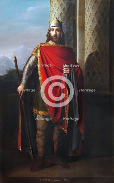 Don Favila, King of Asturias, c1853. Creator: Carlos María Esquivel.