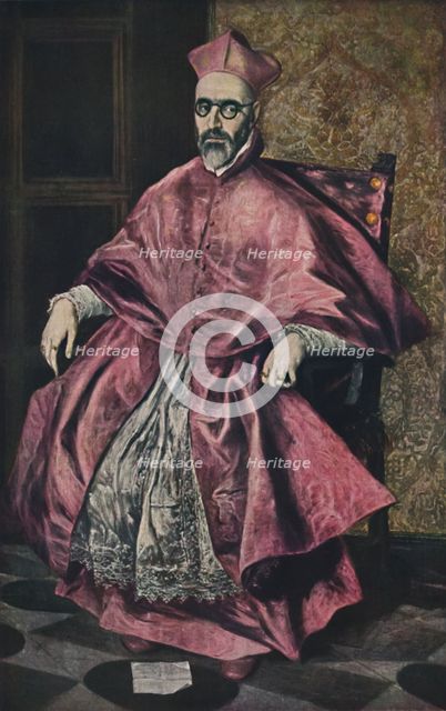 'Don Fernando Nino De Guevara', (Portrait of Cardinal Nino de Guevara), 1598, (1938). Artist: El Greco.
