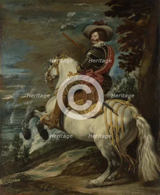 Don Gaspar de Guzmán (1587-1645), Count-Duke of Olivares, ca. 1635. Creator: Diego Velasquez.