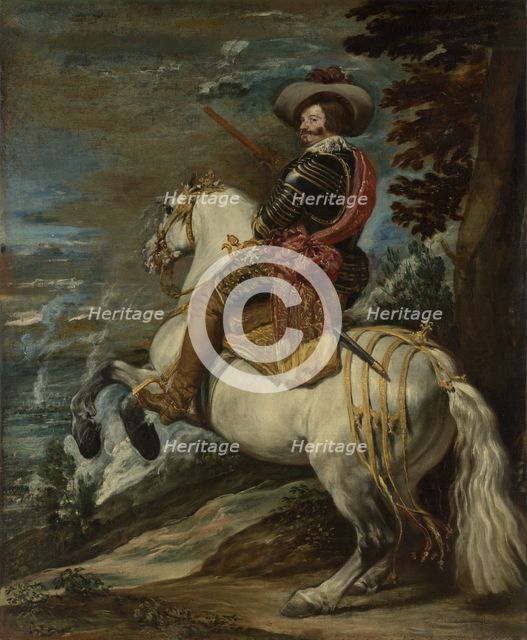 Don Gaspar de Guzmán (1587-1645), Count-Duke of Olivares, ca. 1635. Creator: Diego Velasquez.