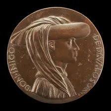 Don Iñigo d'Avalos, d. 1484, Grand Chamberlain of Naples 1449 [obverse], c. 1448/1449. Creator: Pisanello