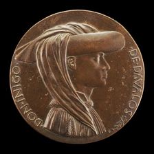 Don Iñigo d'Avalos, d. 1484, Grand Chamberlain of Naples 1449 [obverse], c. 1448/1449. Creator: Pisanello