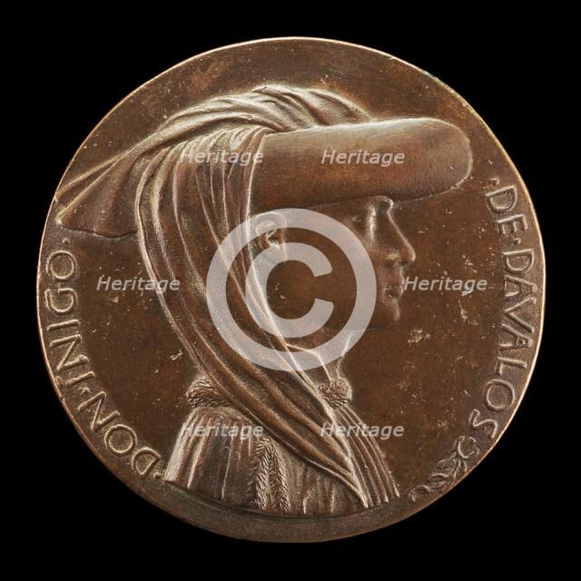 Don Iñigo d'Avalos, d. 1484, Grand Chamberlain of Naples 1449 [obverse], c. 1448/1449. Creator: Pisanello.