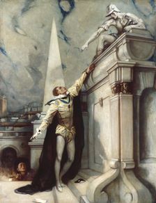 Don Juan challenging the Commander, c1928. Creator: Charles S Ricketts