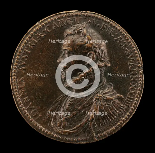 Don Juan of Austria, 1547-1578 [obverse], 1571. Creator: Giovanni Vincenzo Melone.