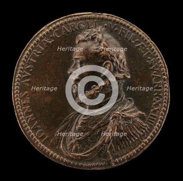 Don Juan of Austria, 1547-1578 [obverse], 1571. Creator: Giovanni Vincenzo Melone.