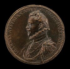 Don Juan of Austria, 1547-1578 [obverse], 1571. Creator: Giovanni Vincenzo Melone