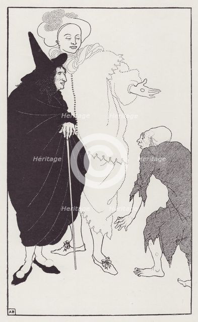 Don Juan, Sganarelle and the Beggar, from The Savoy No. 8, 1896. Creator: Aubrey Beardsley.
