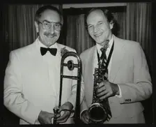 Don Lusher and John Dankworth, London, 1985. Creator: Denis Williams
