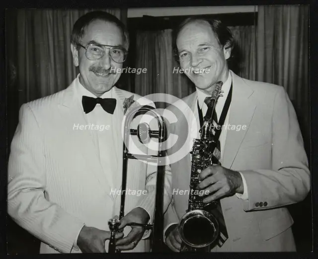 Don Lusher and John Dankworth, London, 1985. Creator: Denis Williams.