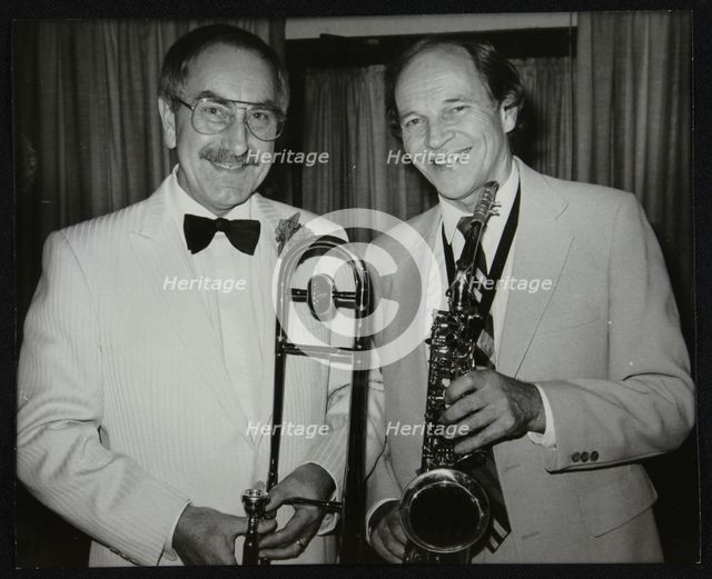 Don Lusher and John Dankworth, London, 1985. Creator: Denis Williams.