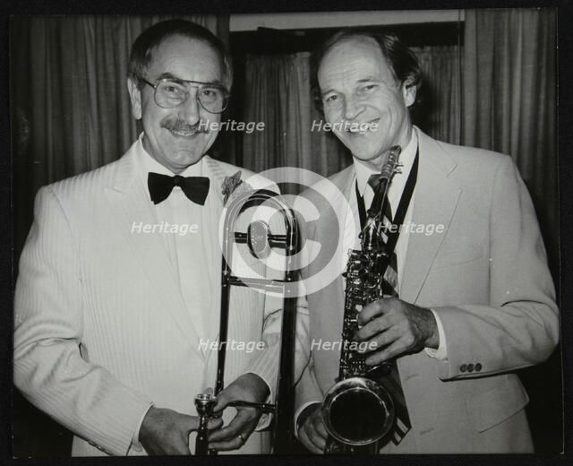 Don Lusher and John Dankworth, London, 1985. Artist: Denis Williams