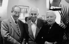 Don Lusher, Bobby Lambe, Milt Bernhart, Kenton Rendevous, Egham, Surrey, 2000. Creator: Brian Foskett