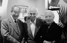 Don Lusher, Bobby Lambe, Milt Bernhart, Kenton Rendevous, Egham, Surrey, 2000. Creator: Brian Foskett